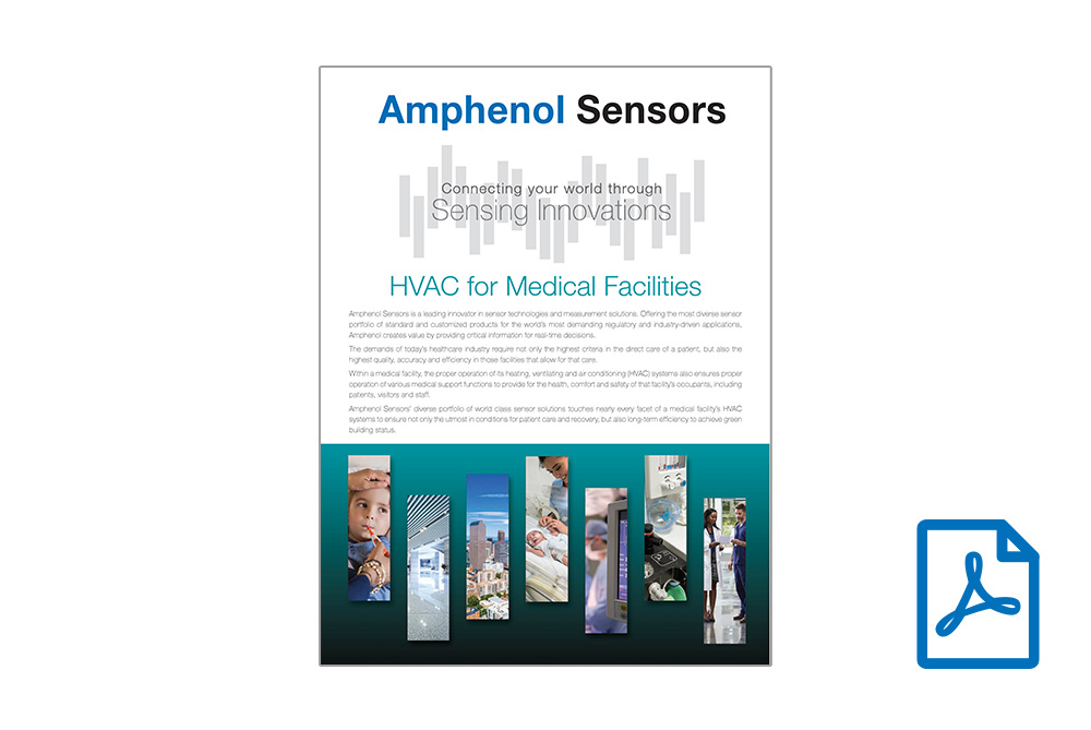 Amphenol Sensors's Guide to HVAC for Medical Facilities ebook for download by pdf
